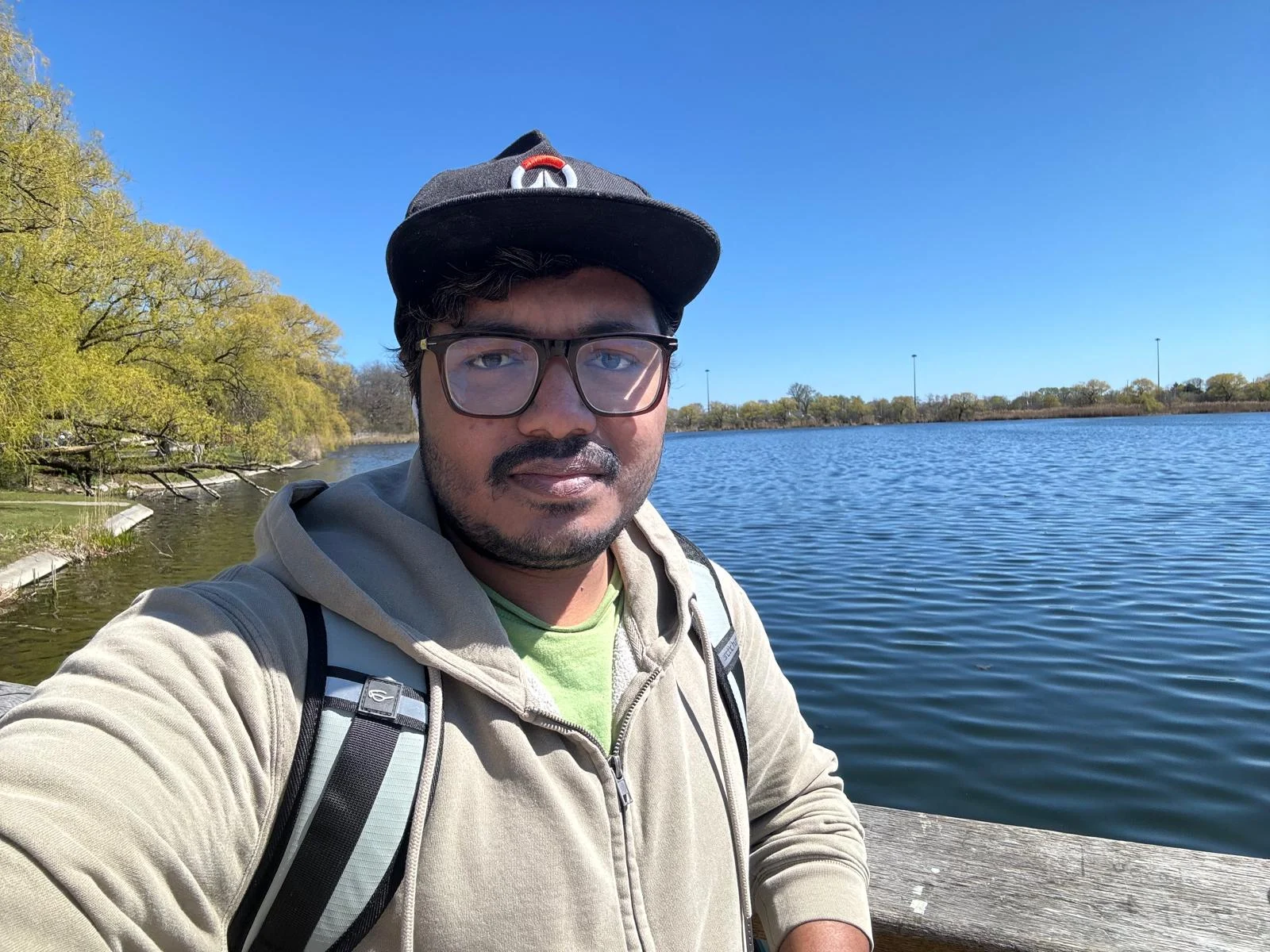 Portrait of Noibedya by a lake