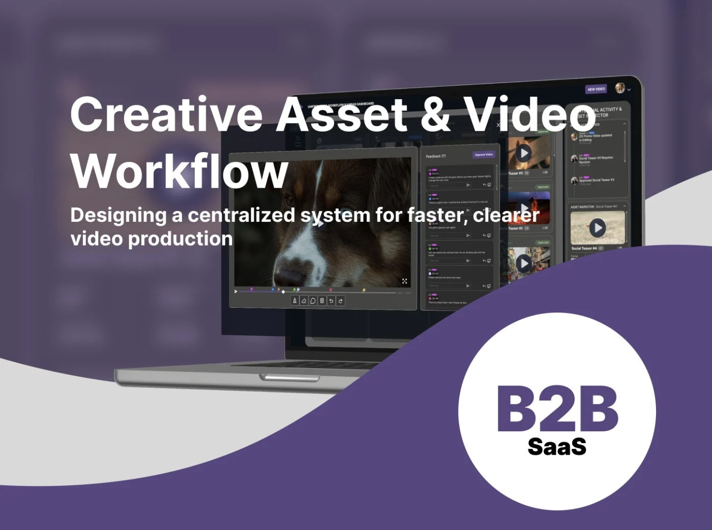 Creative Asset & Video Workflow case study cover