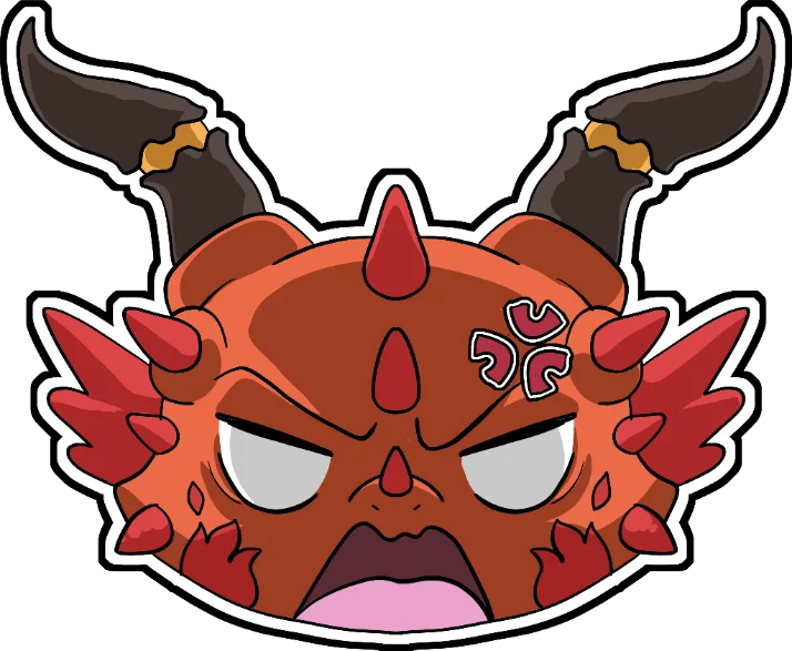 Fire dragon sticker