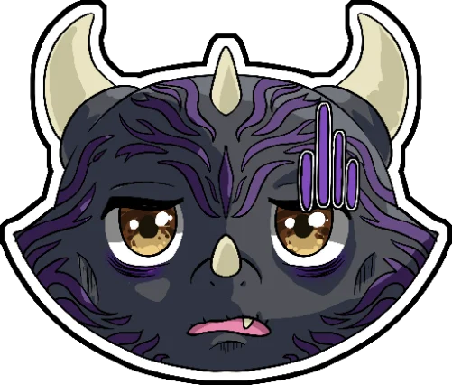 Shadow dragon sticker