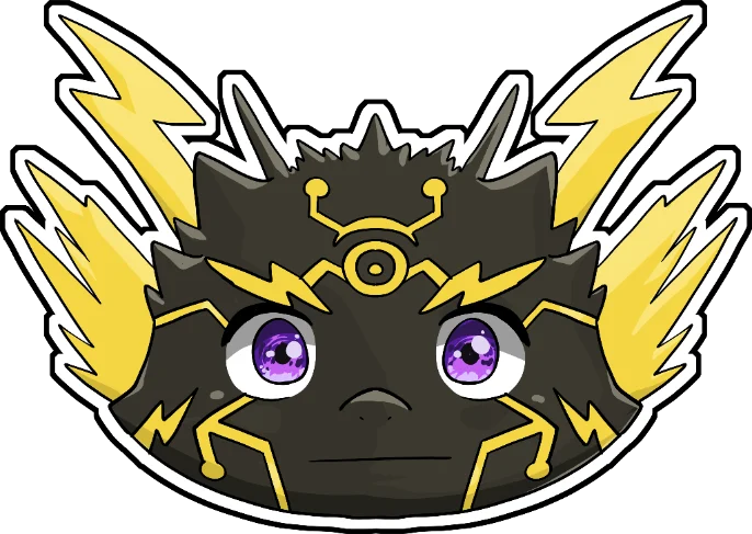 Thunder dragon sticker