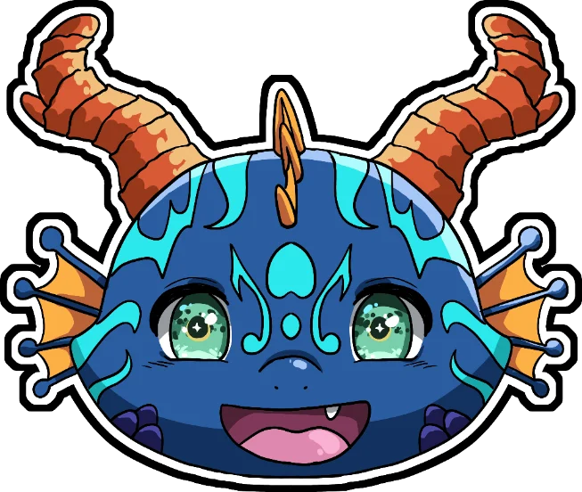 Water dragon sticker