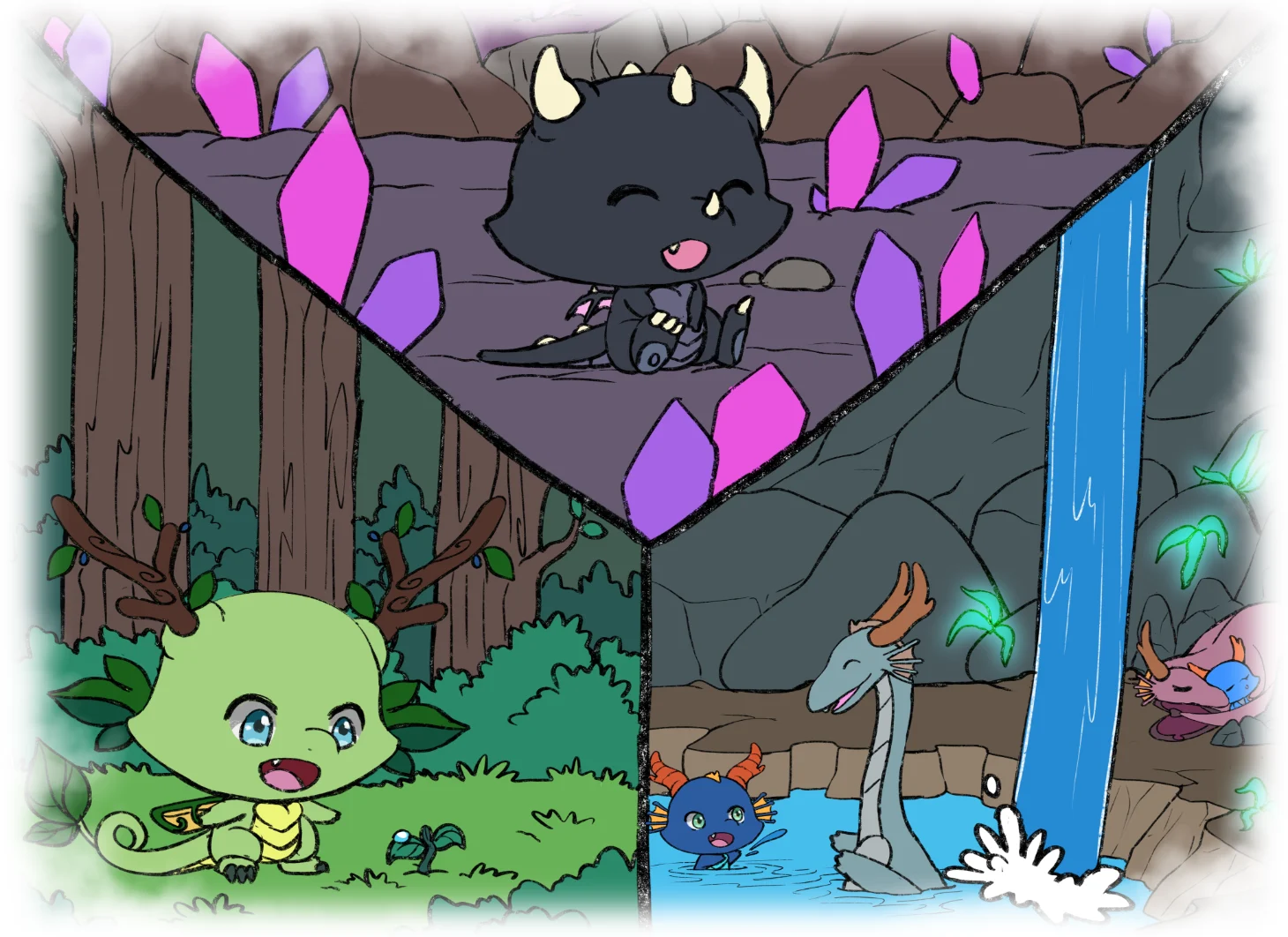 Artwork from The Tiny Dragon Series (2022-2026)