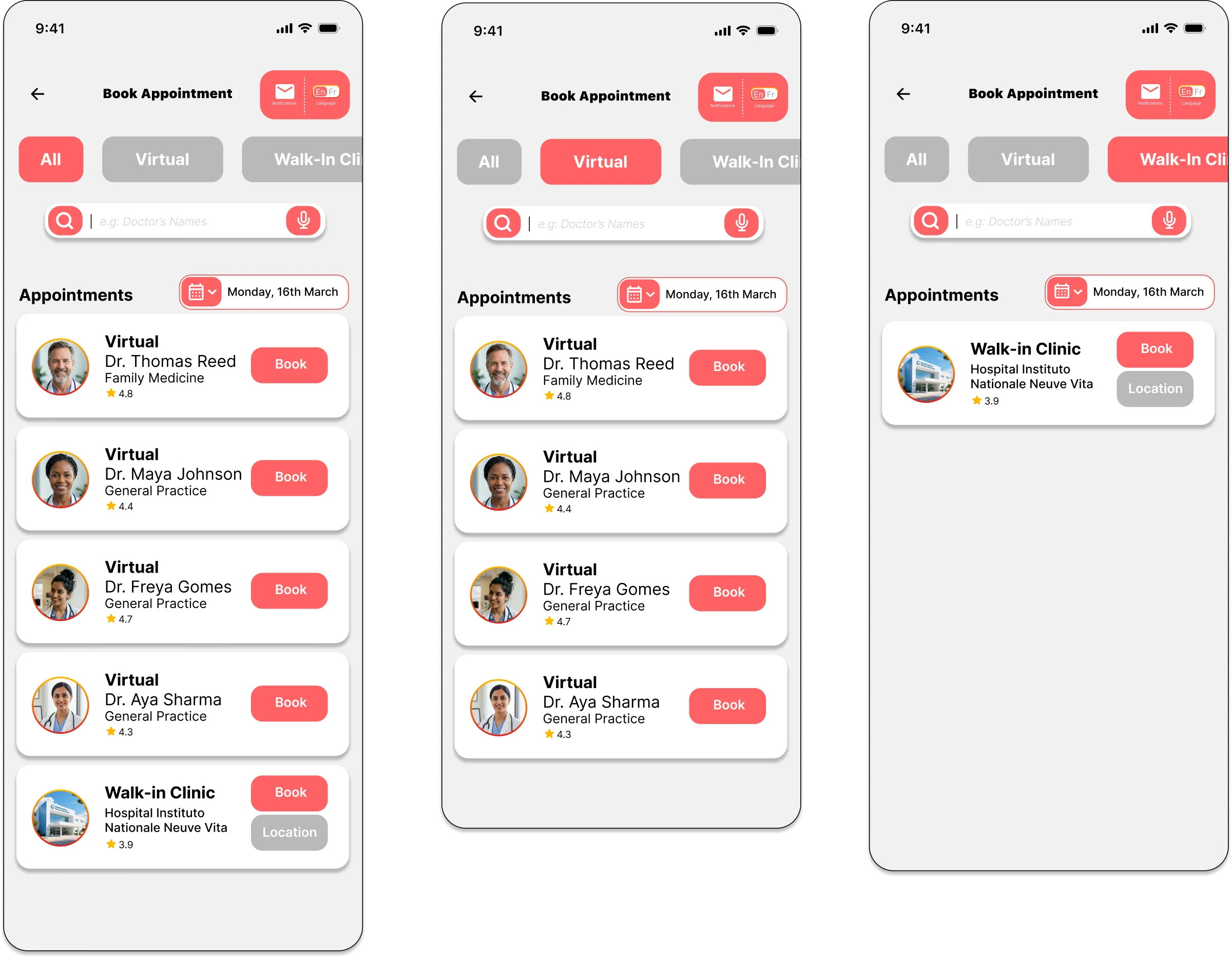 Appointment booking, virtual