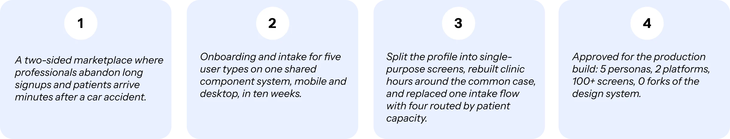 Screen from HelpAfterAccident: One Shared System, Five Diverging Flows