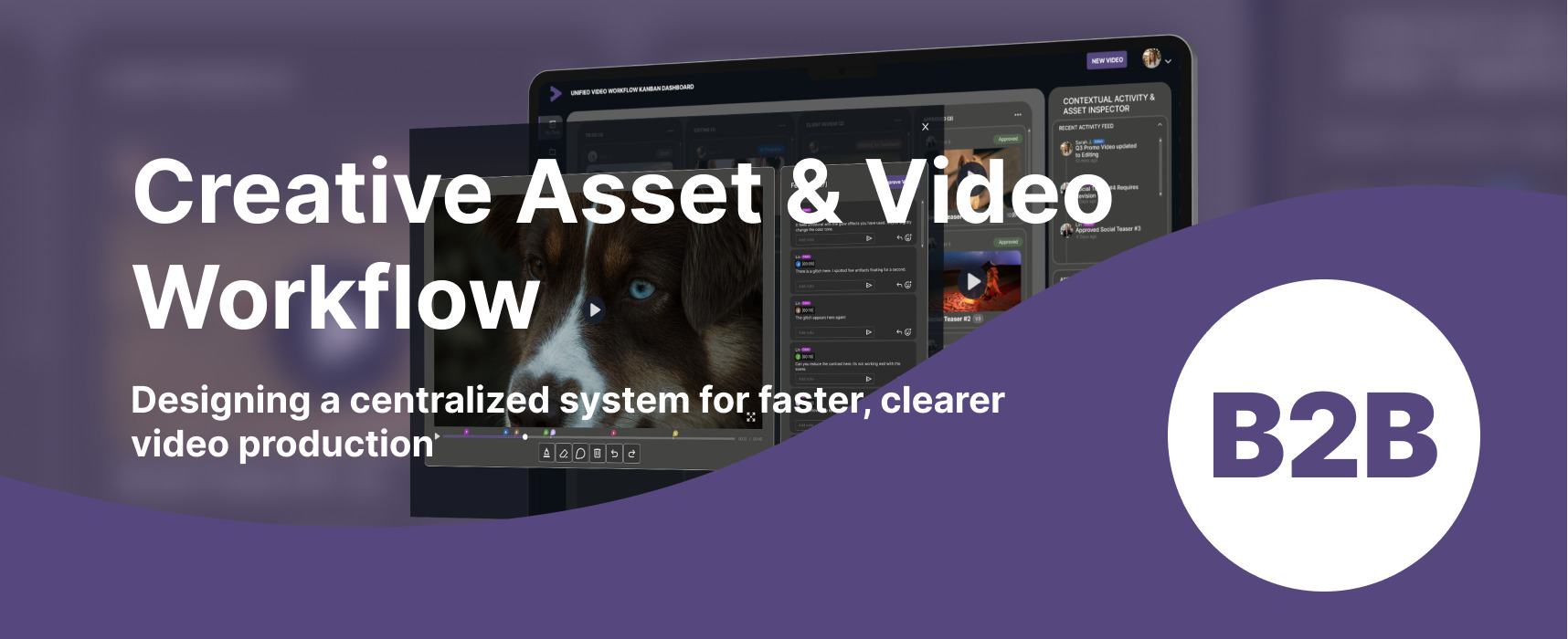 Creative Asset & Video Workflow cover: a centralized system for faster, clearer video production